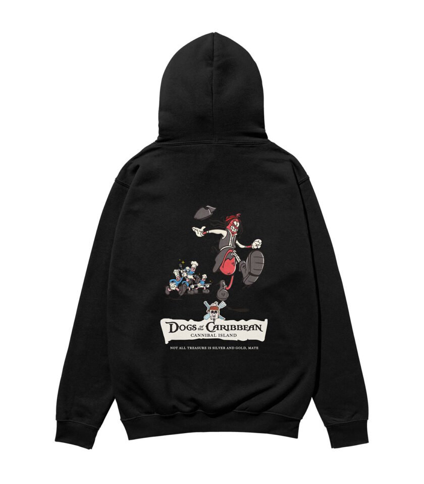 Dogs of the Caribbean Heavyweight Organic Hoodie Black