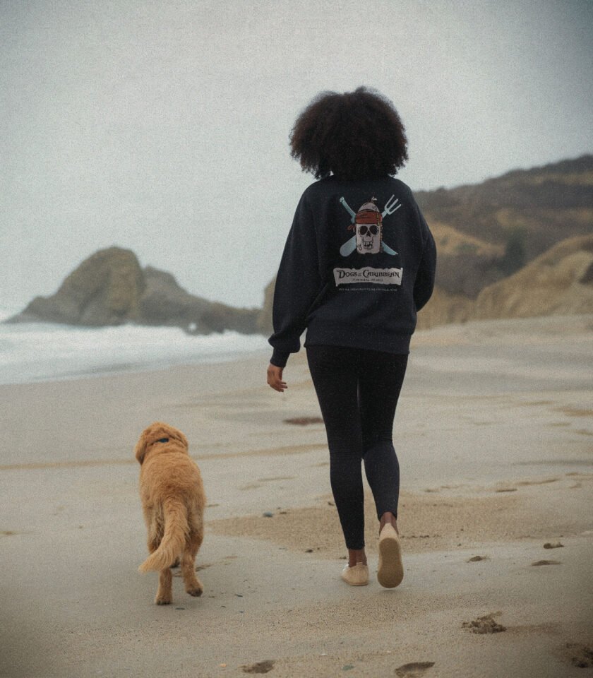 Dogs of the Caribbean Heavyweight Organic Sweatshirt Black - Image 5