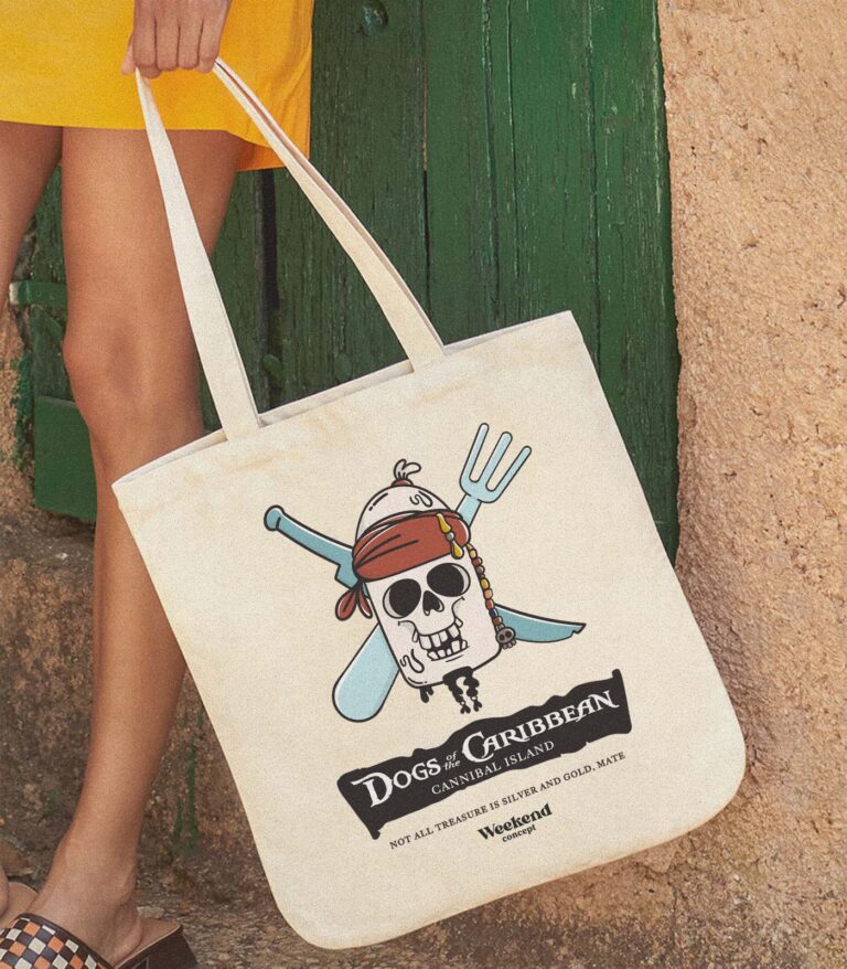 Dogs of the Caribbean Organic Spring Tote Bag