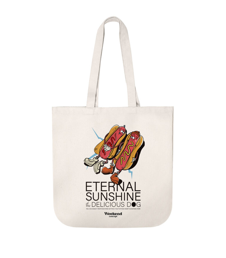 Eternal Sunshine of the Delicious Dog Organic Spring Tote Bag