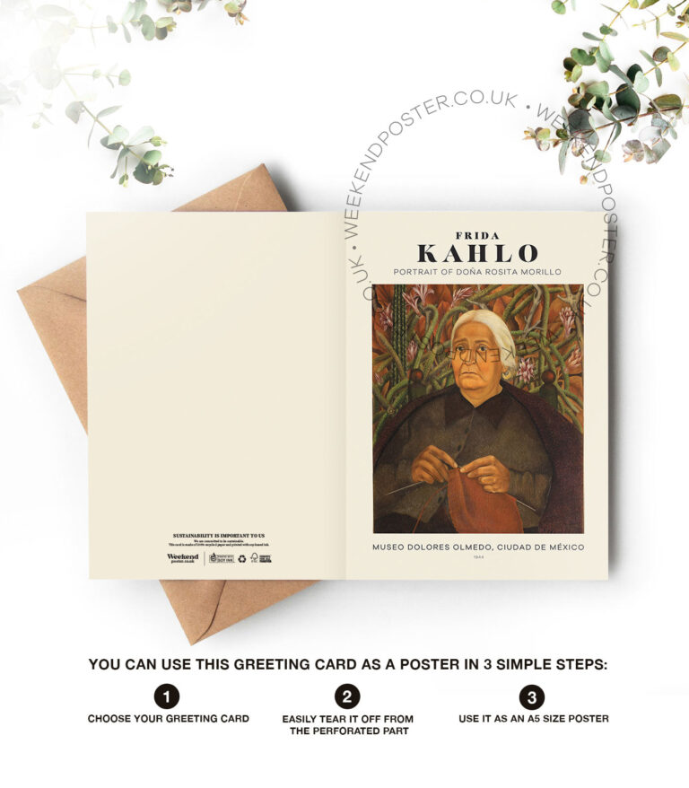 Frida Kahlo Portrait of Doña Rosita Morillo greeting card