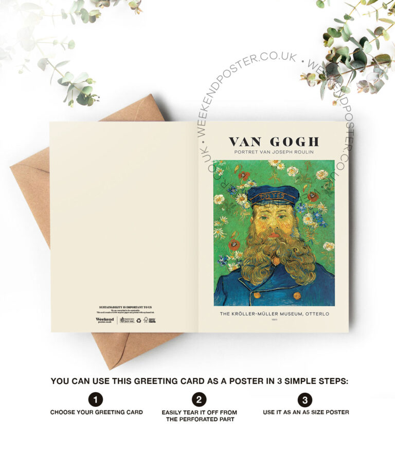 Vincent van Gogh Portrait of Joseph Roulin greeting card