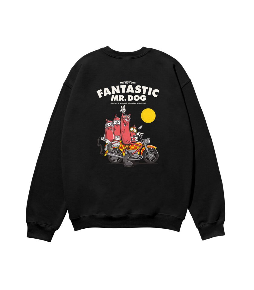 Fantastic Mr. Dog Heavyweight Organic Sweatshirt Black