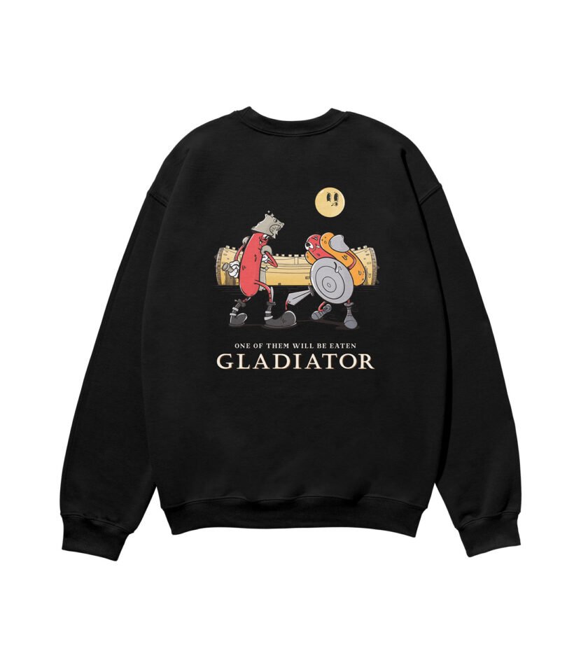 Gladiator Heavyweight Organic Sweatshirt Black