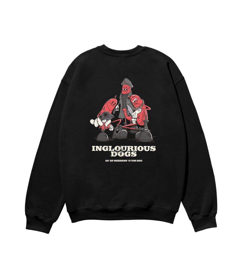 Inglourious Dogs Heavyweight Organic Sweatshirt Black