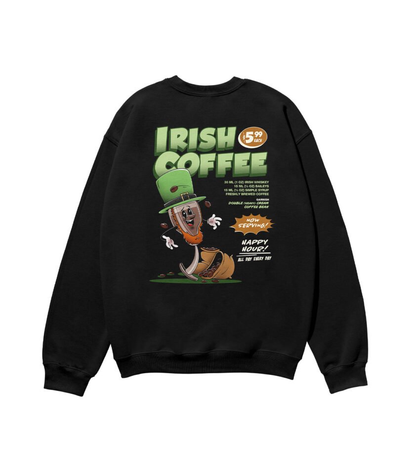 Irish Coffee Heavyweight Organic Sweatshirt Black