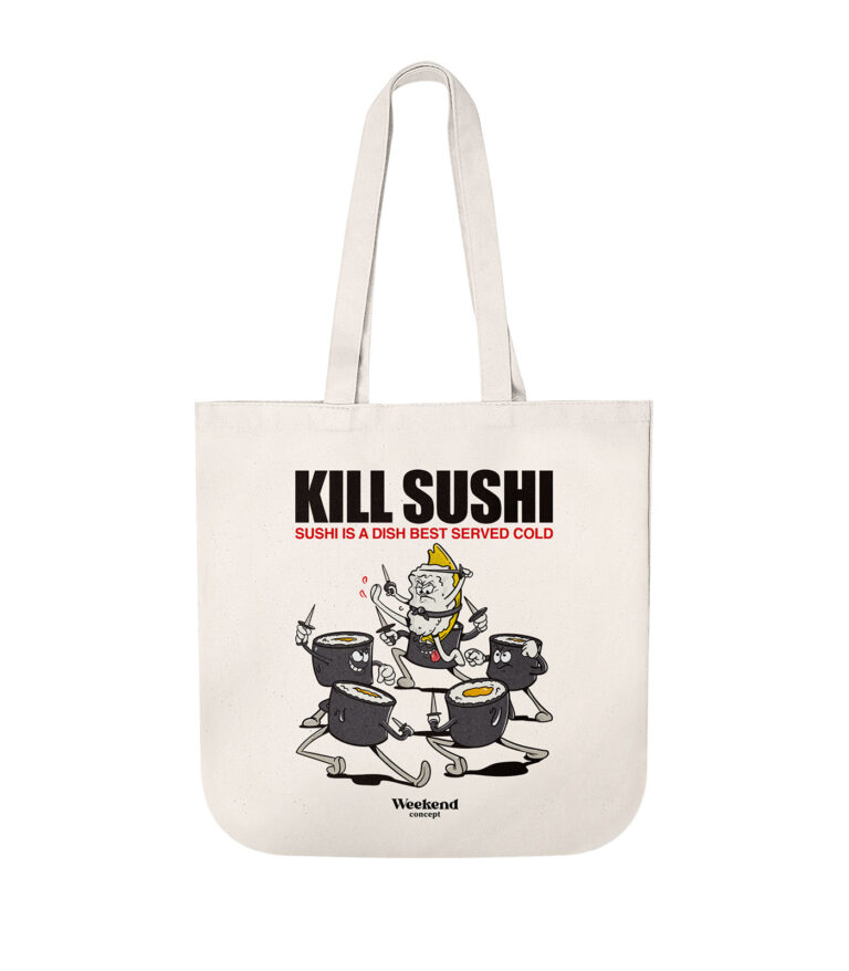 Kill Sushi Organic Spring Tote Bag