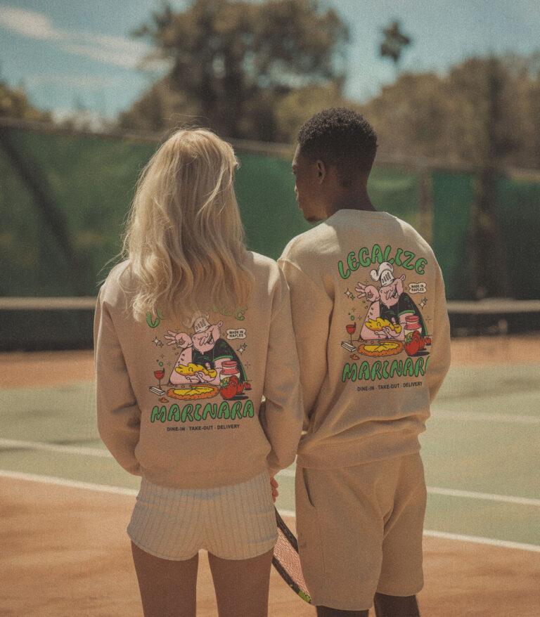 Legalize Marinara Heavyweight Organic Sweatshirt Sand