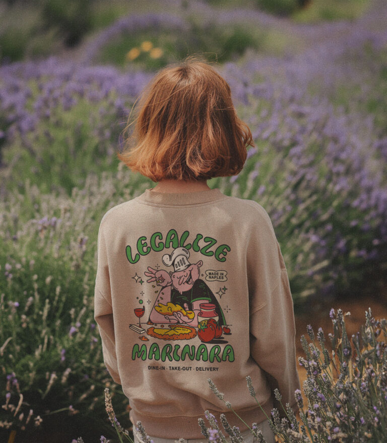 Legalize Marinara Heavyweight Organic Sweatshirt Sand