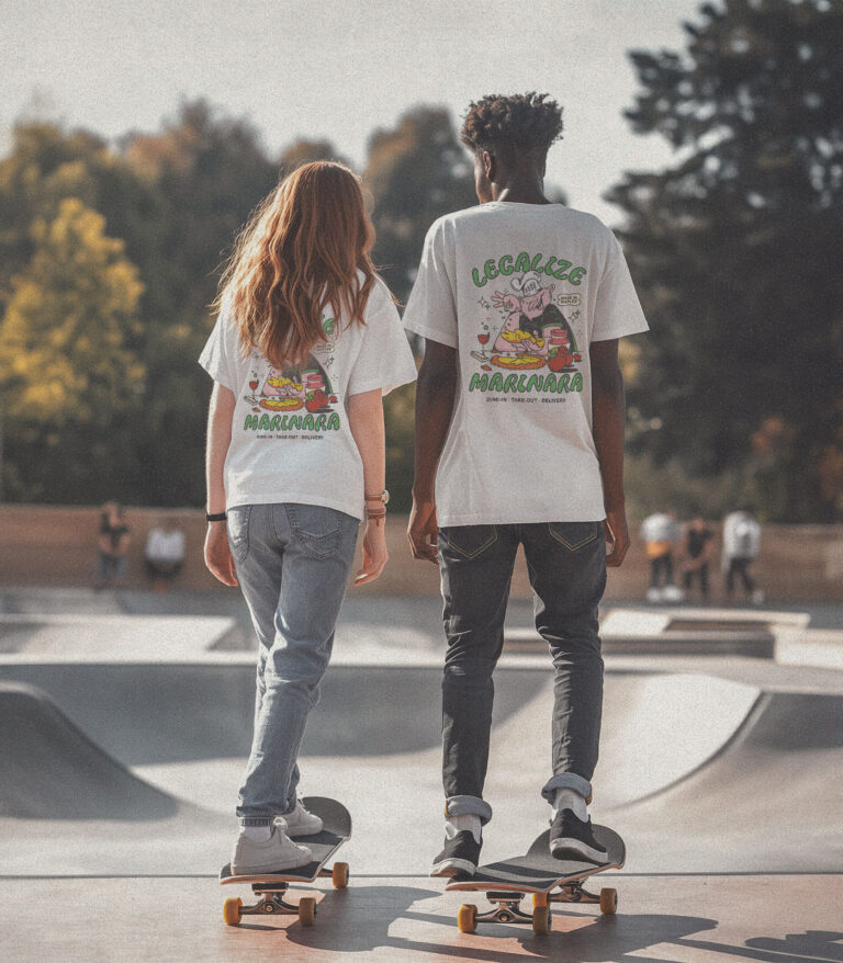 Legalize Marinara Organic Heavyweight T-Shirt White