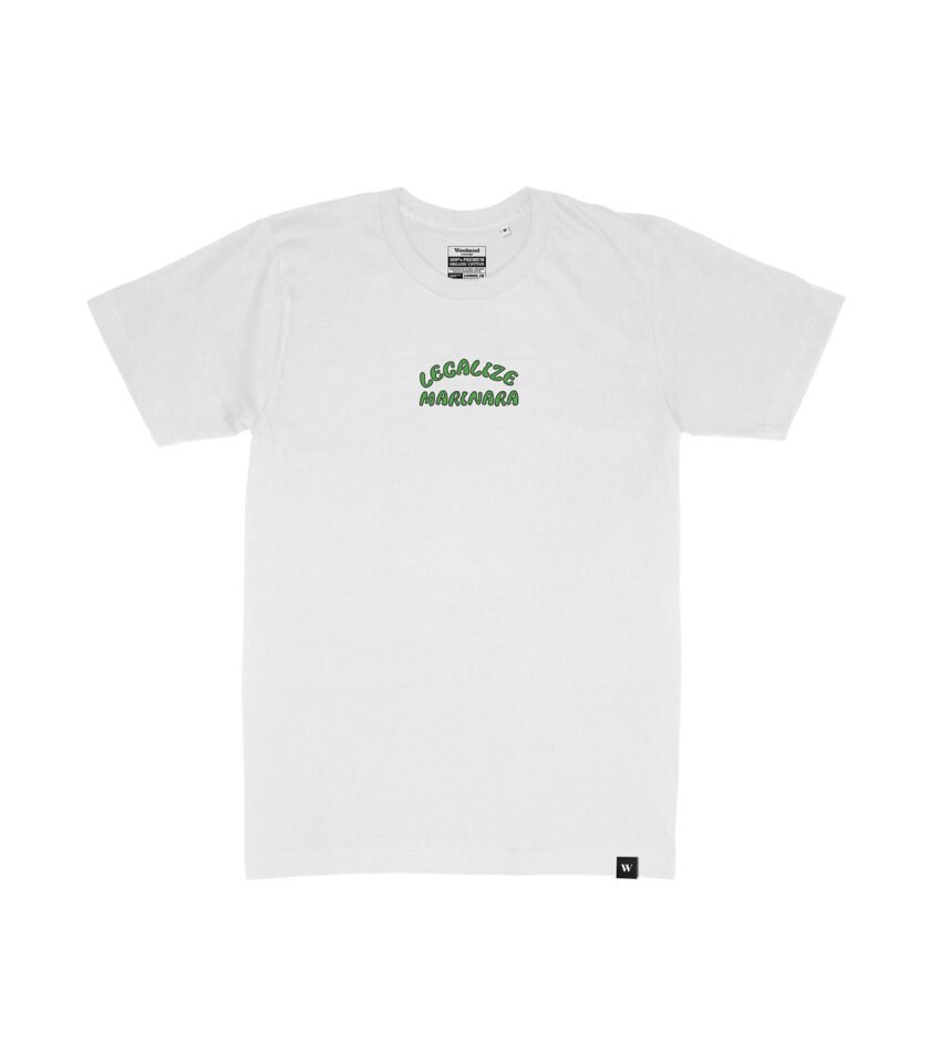 Legalize Marinara Organic Heavyweight T-Shirt White - Image 2