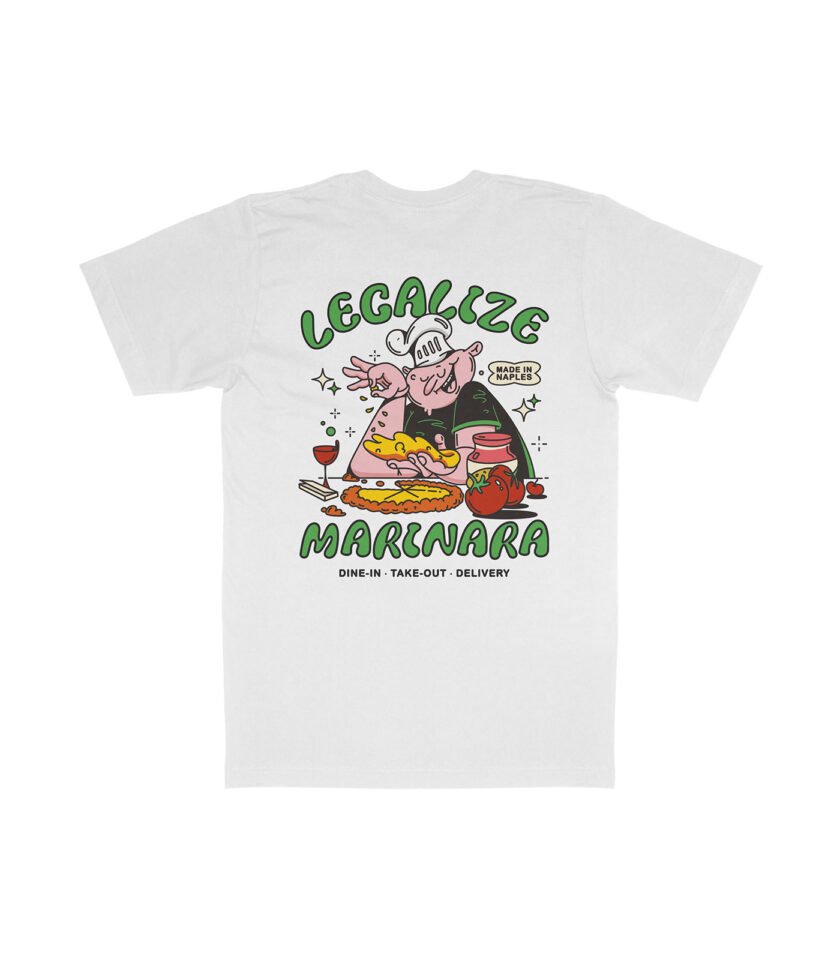 Legalize Marinara Organic Heavyweight T-Shirt White