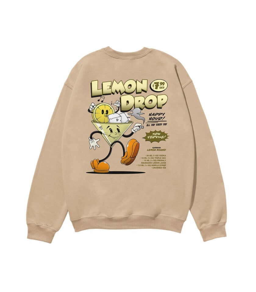 Lemon Drop Heavyweight Organic Sweatshirt Sand