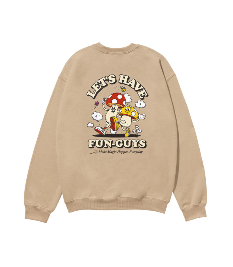 Let’s Have Fun-Guys Heavyweight Organic Sweatshirt Sand