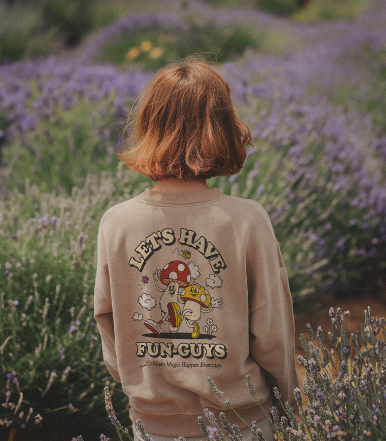 Let’s Have Fun-Guys Heavyweight Organic Sweatshirt Sand