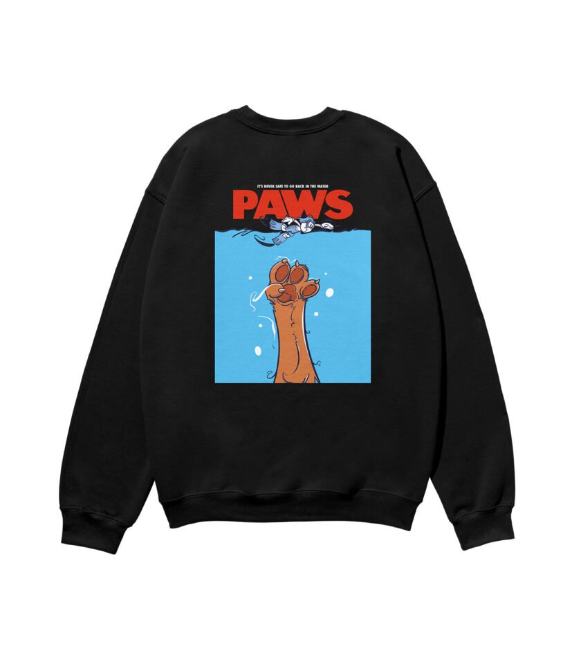 Paws Heavyweight Organic Sweatshirt Black