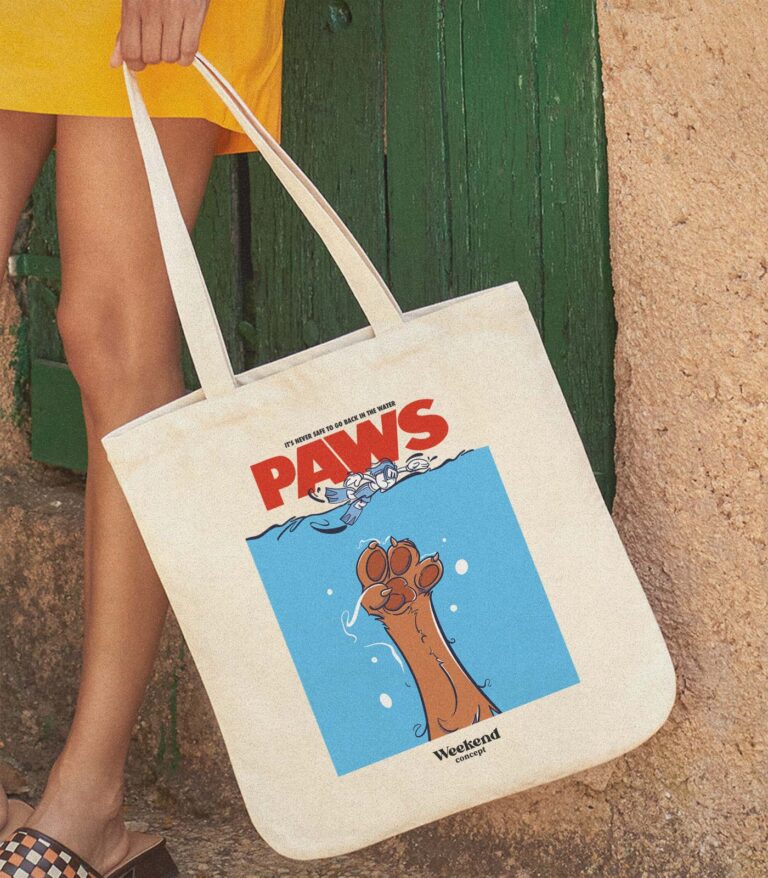 Paws Organic Spring Tote Bag