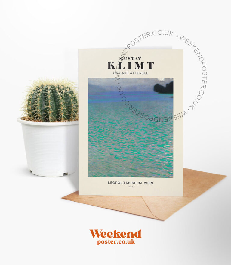 Gustav Klimt On Lake Attersee greeting card