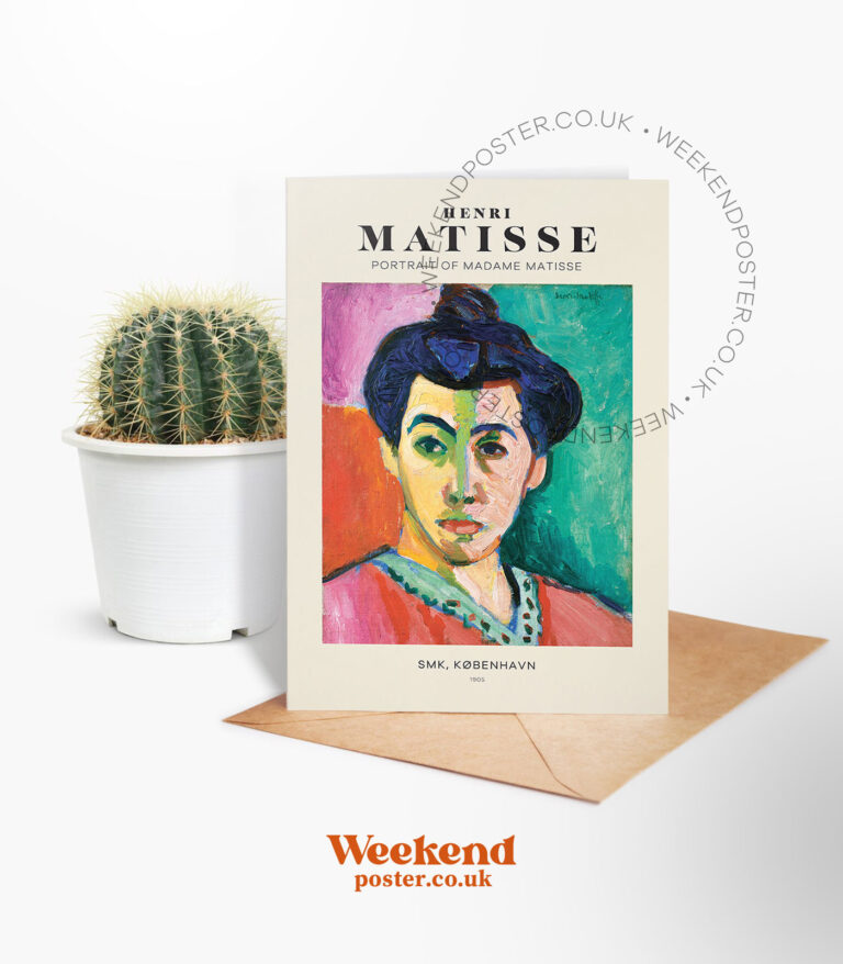 Henri Matisse Portrait of Madame Matisse greeting card