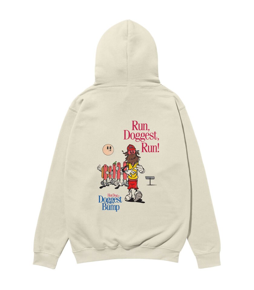 Doggest Bump Heavyweight Organic Hoodie Stone