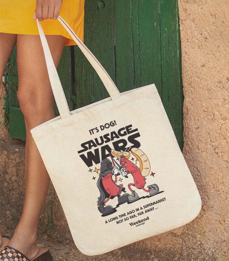Sausage Wars Organic Spring Tote Bag