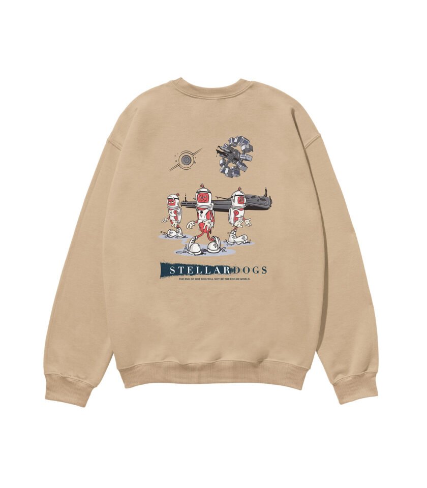 Stellardogs Heavyweight Organic Sweatshirt Sand