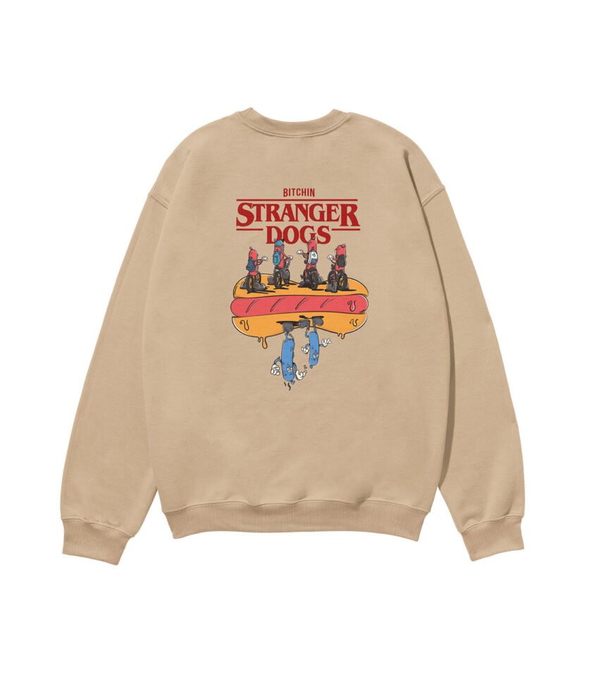 Stranger Dogs Heavyweight Organic Sweatshirt Sand