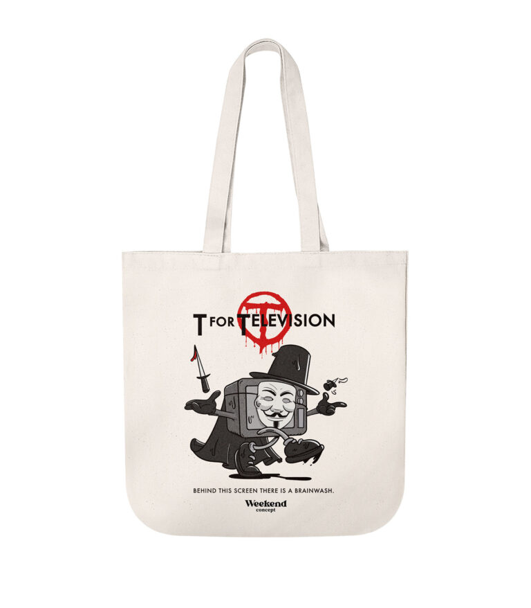 T for Television Organic Spring Tote Bag