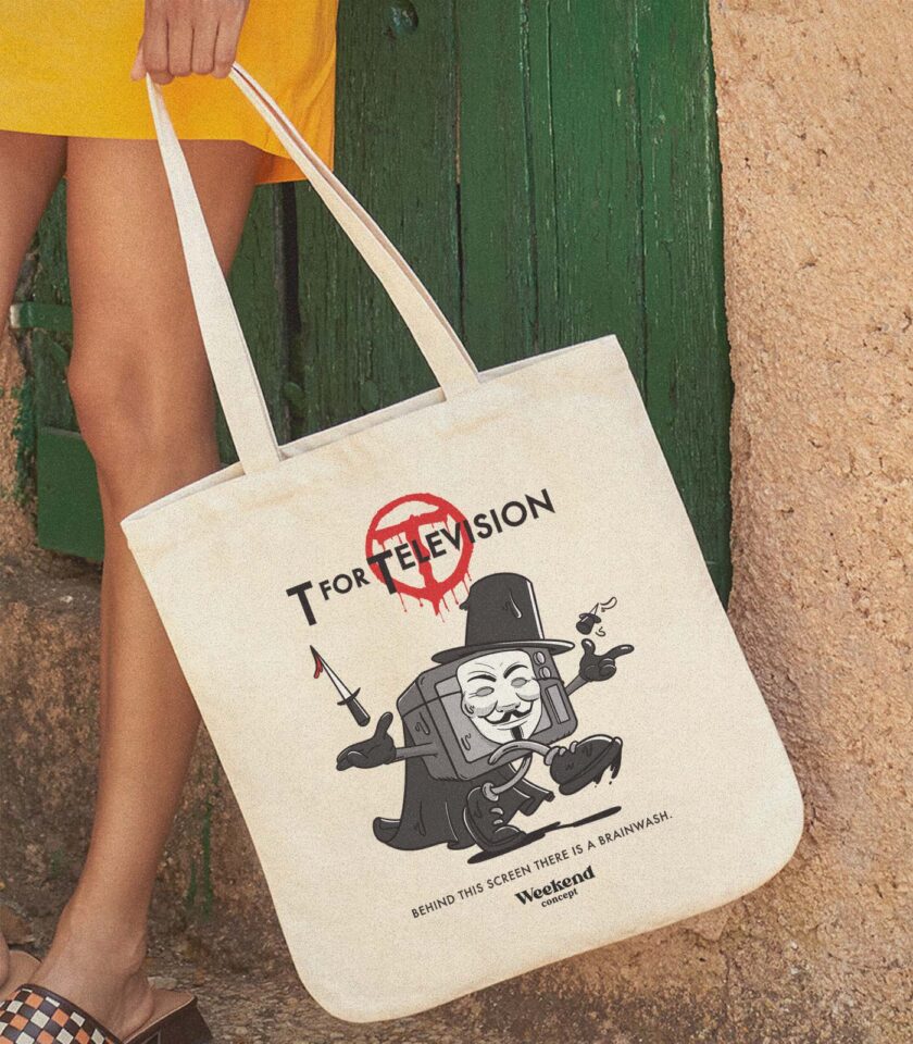 T for Television Organic Spring Tote Bag - Image 2