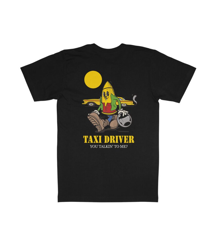 Taxi Driver Organic Heavyweight T-Shirt Black