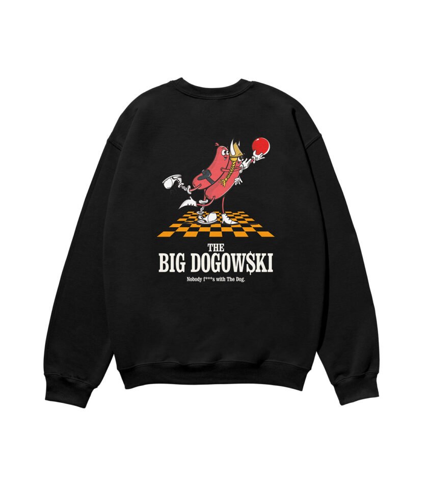 The Big Dogowski Heavyweight Organic Sweatshirt Black