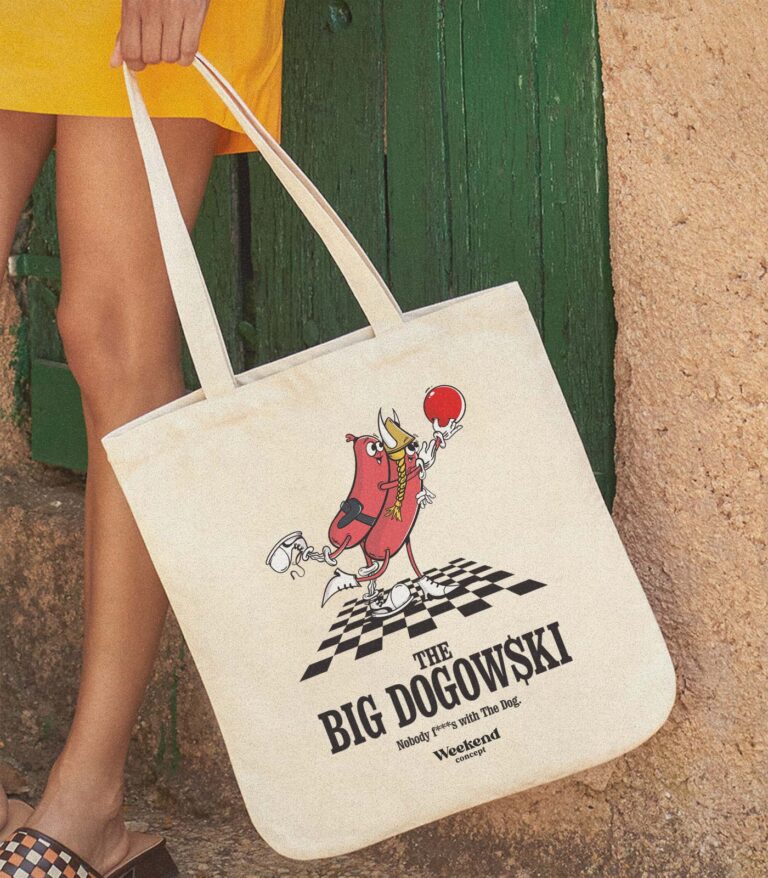 The Big Dogowski Organic Spring Tote Bag