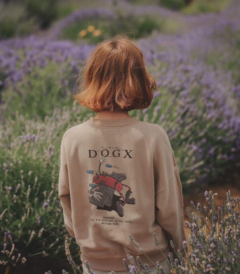 The Dogx Heavyweight Organic Sweatshirt Sand - Image 5