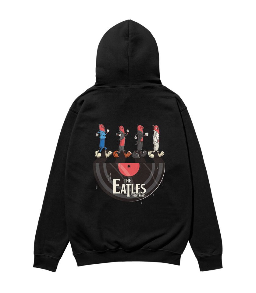 The Eatles Heavyweight Organic Hoodie Black