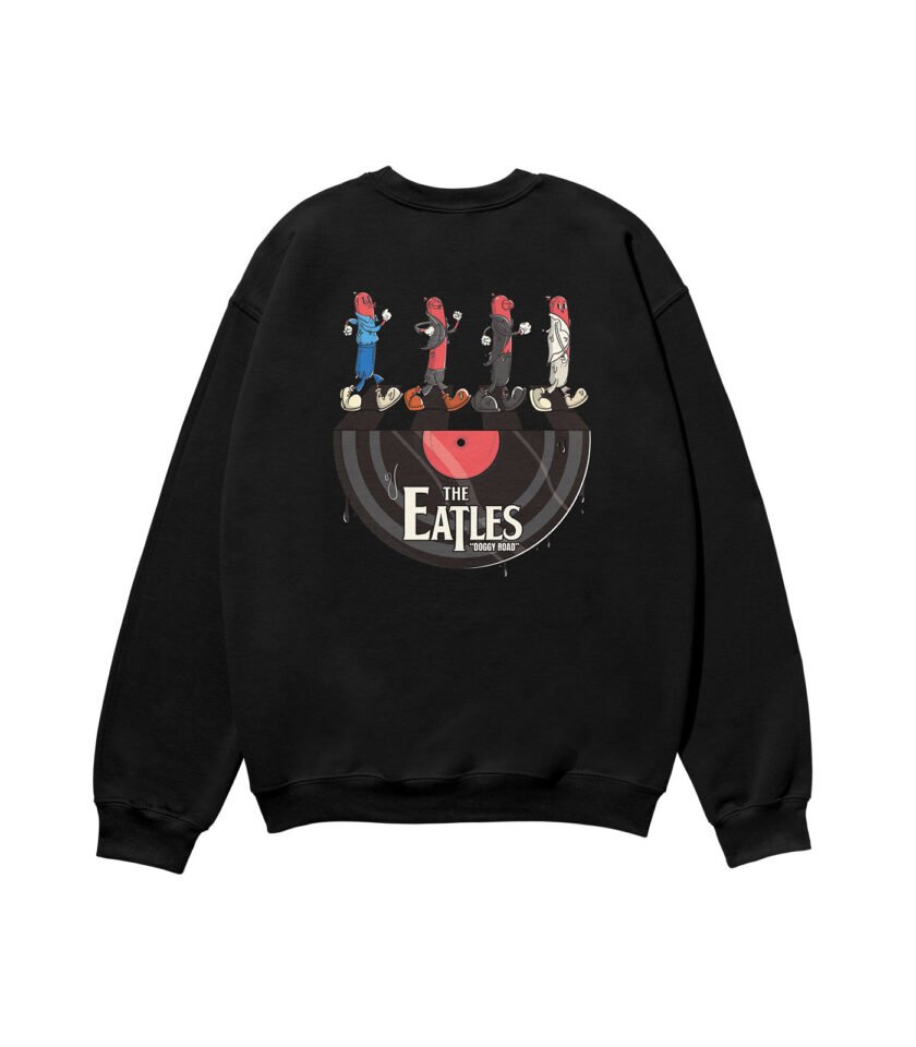 The Eatles Heavyweight Organic Sweatshirt Black