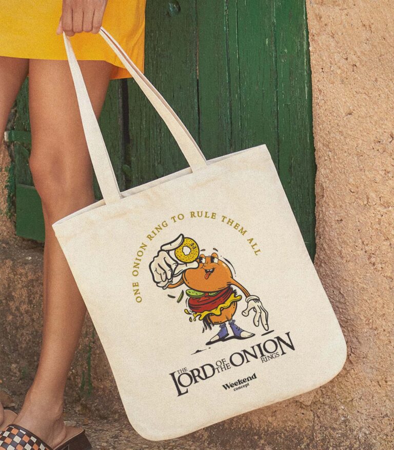 The Lord of the Onion Rings Organic Spring Tote Bag