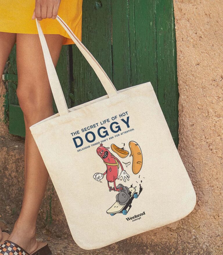 The Secret Life of Hot Doggy Organic Spring Tote Bag