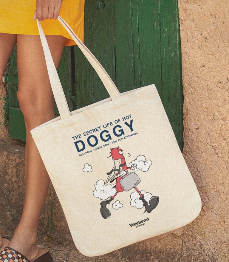 The Secret Life of Hot Doggy Organic Spring Tote Bag