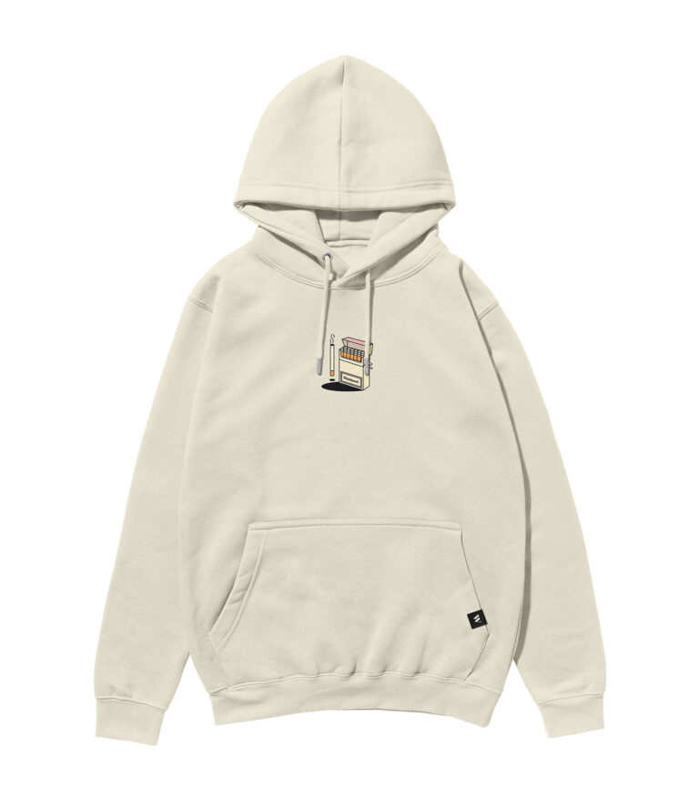 Weekend Cigarettes Heavyweight Organic Hoodie Stone