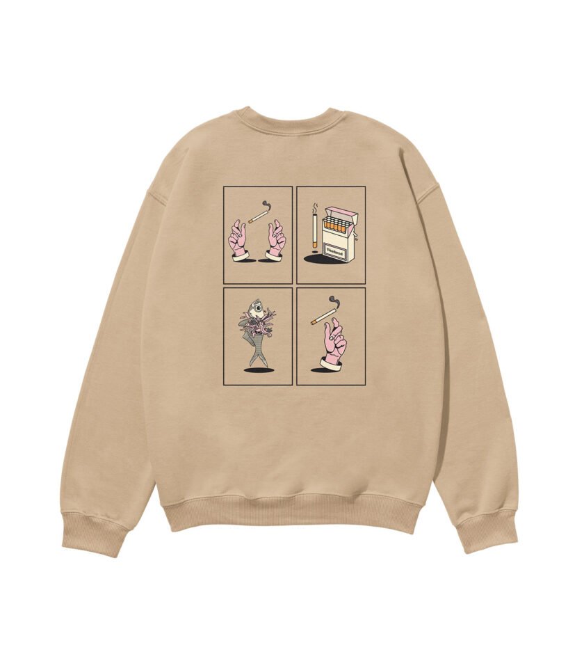 Weekend Cigarettes Heavyweight Organic Sweatshirt Sand