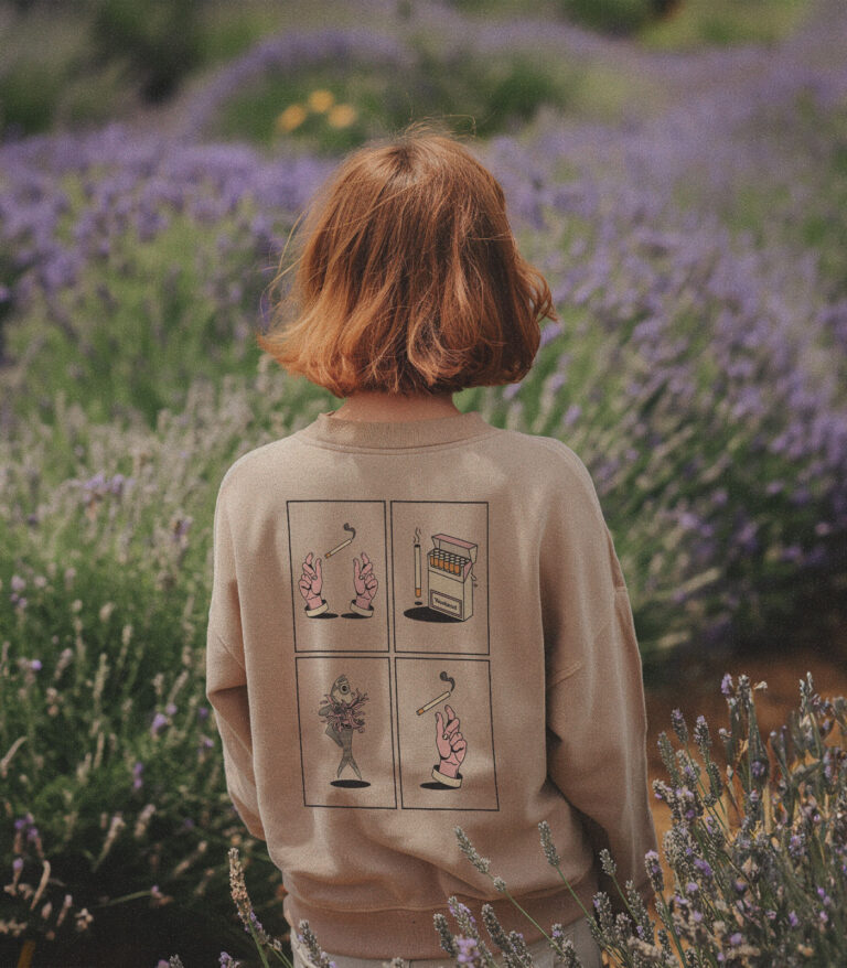 Weekend Cigarettes Heavyweight Organic Sweatshirt Sand