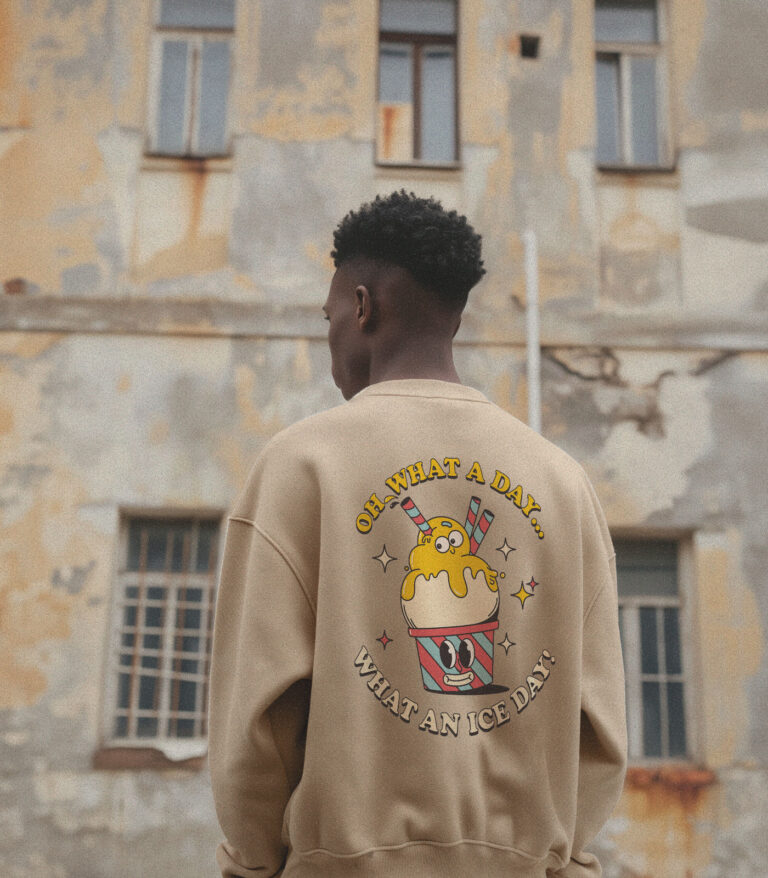 What an Ice Day Heavyweight Organic Sweatshirt Sand