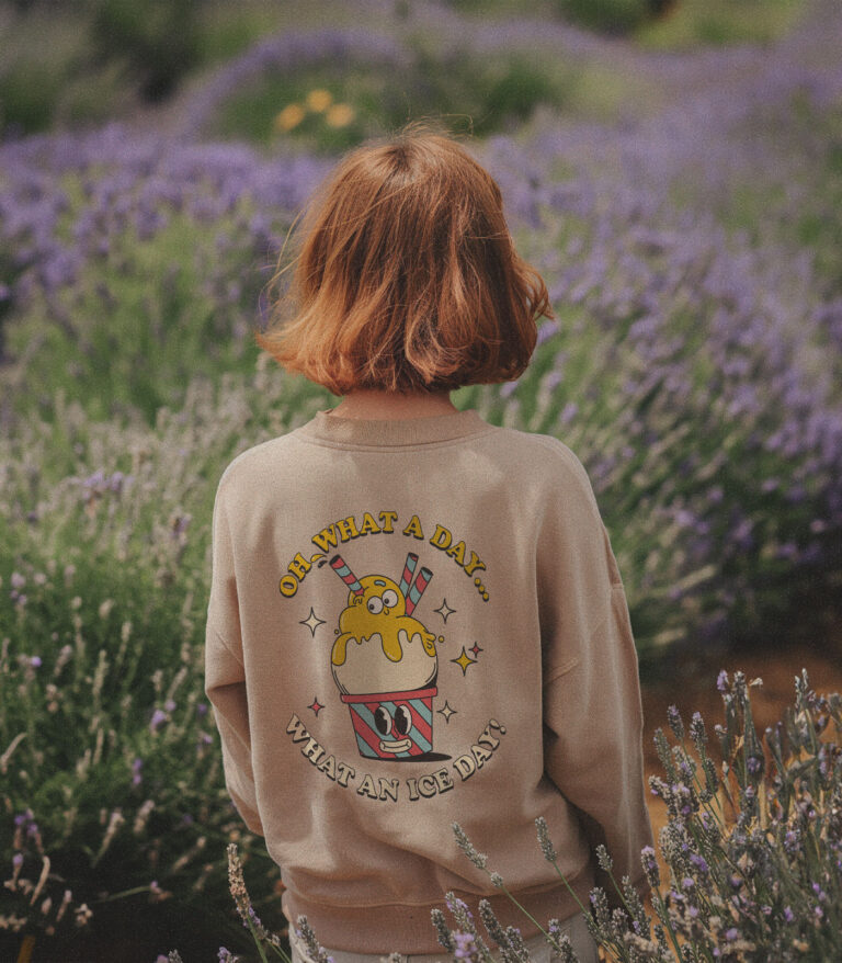 What an Ice Day Heavyweight Organic Sweatshirt Sand