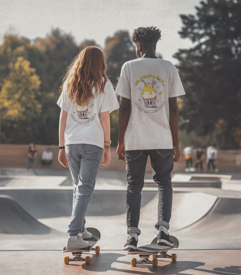 What an Ice Day Organic Heavyweight T-Shirt White