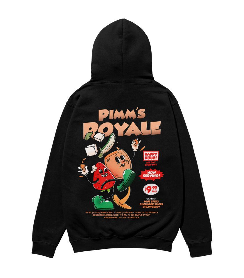 Pimm's Royale Heavyweight Organic Hoodie - Image 4