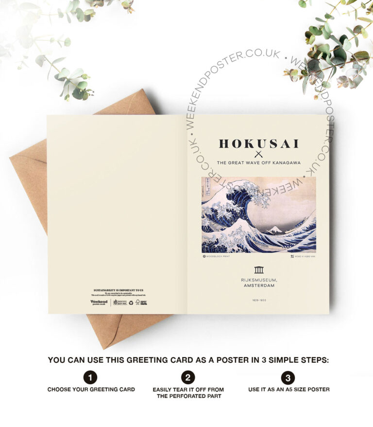 Hokusai The Great Wave off Kanagawa greeting card