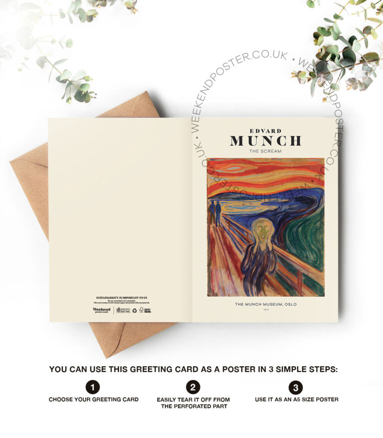 Edvard Munch The Scream greeting card
