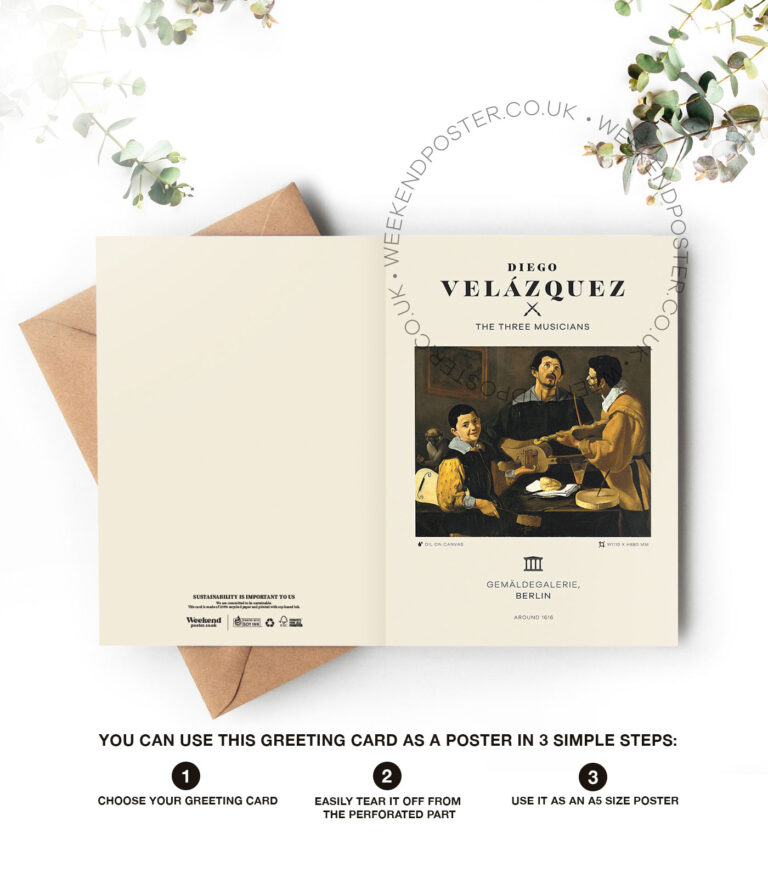 Diego Velázquez The Three Musicians greeting card