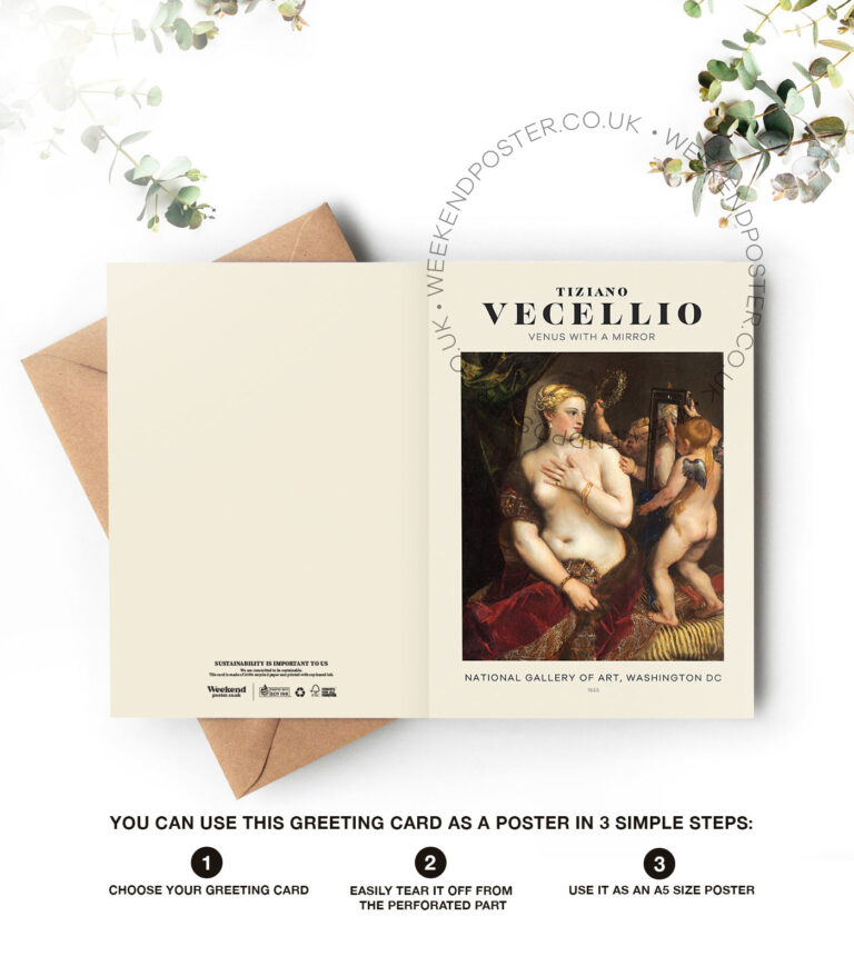Vecellio Venus with a Mirror greeting card