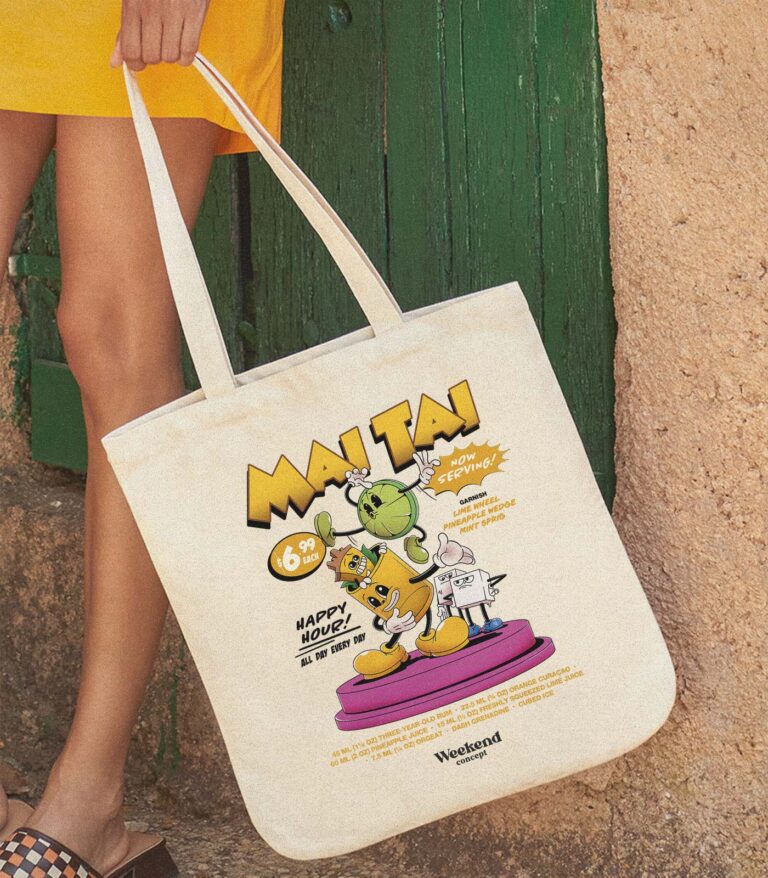 Mai Tai Organic Spring Tote Bag